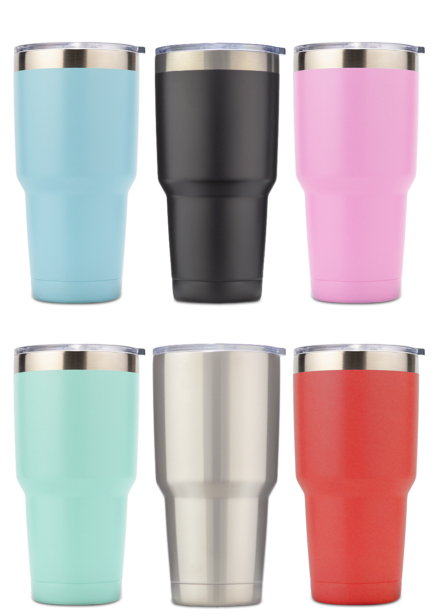 Personalized 30oz Stainless Tumbler - Ideal Business Gift | WATR Black
