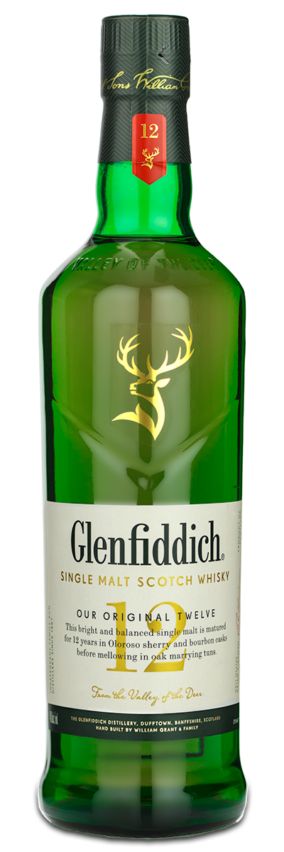 Glenfiddich 12 Year Single Malt Scotch | Custom Engraving Glenfiddich 12 Year Single Malt Scotch | Custom Engraving