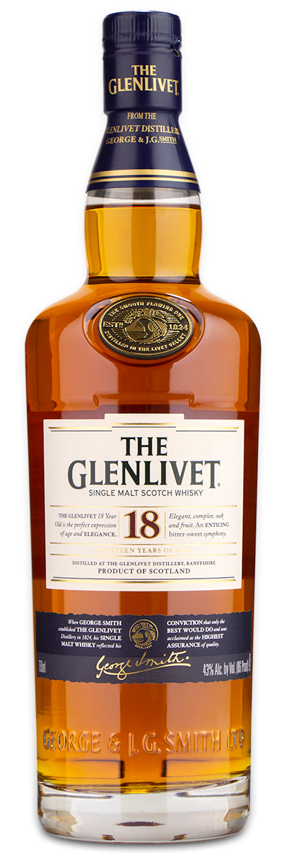 Glenlivet 18 Year Scotch | Custom Engraved Bottle