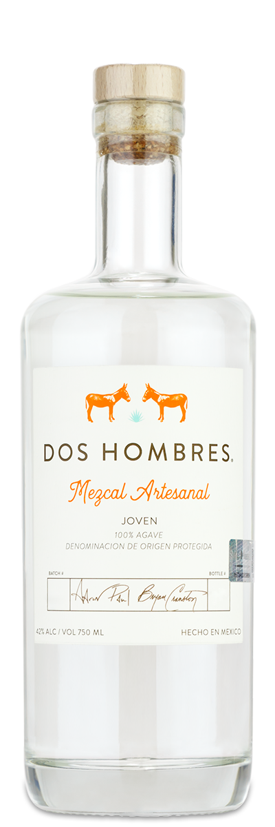 Engraved Dos Hombres Espadin Agave Mezcal Bottle Gift