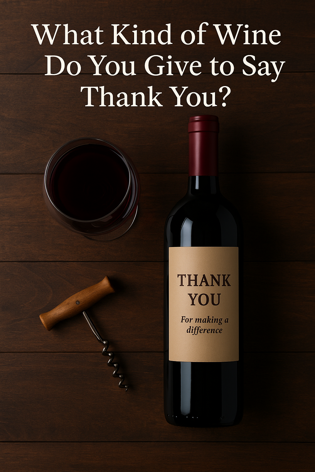 What Kind of Wine Do You Give to Say Thank You?