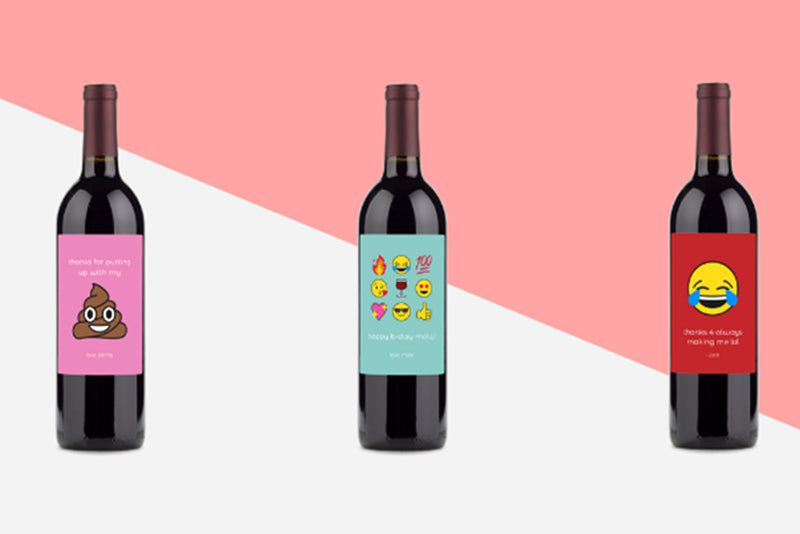 Emoji Wine Labels 🍷 🎉 🤗