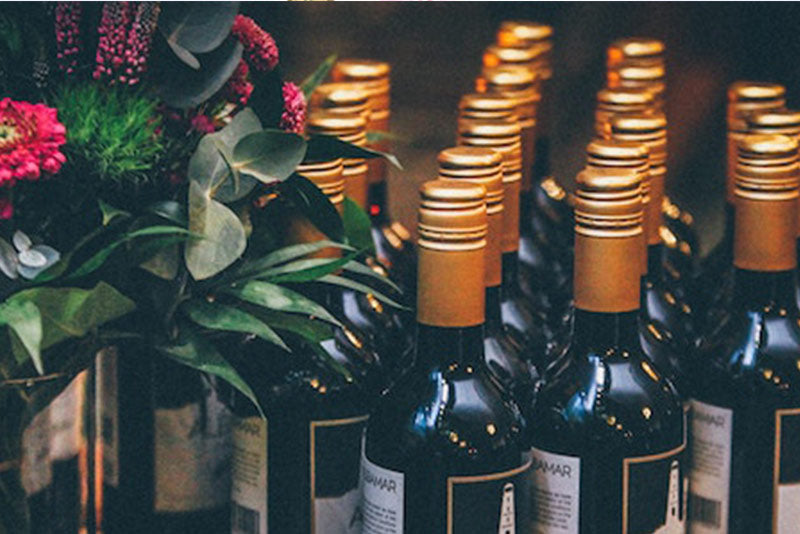 Mini Wine Bottles as Party Favors