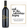 Retirement Adventure Begins – Custom Engraved Wine