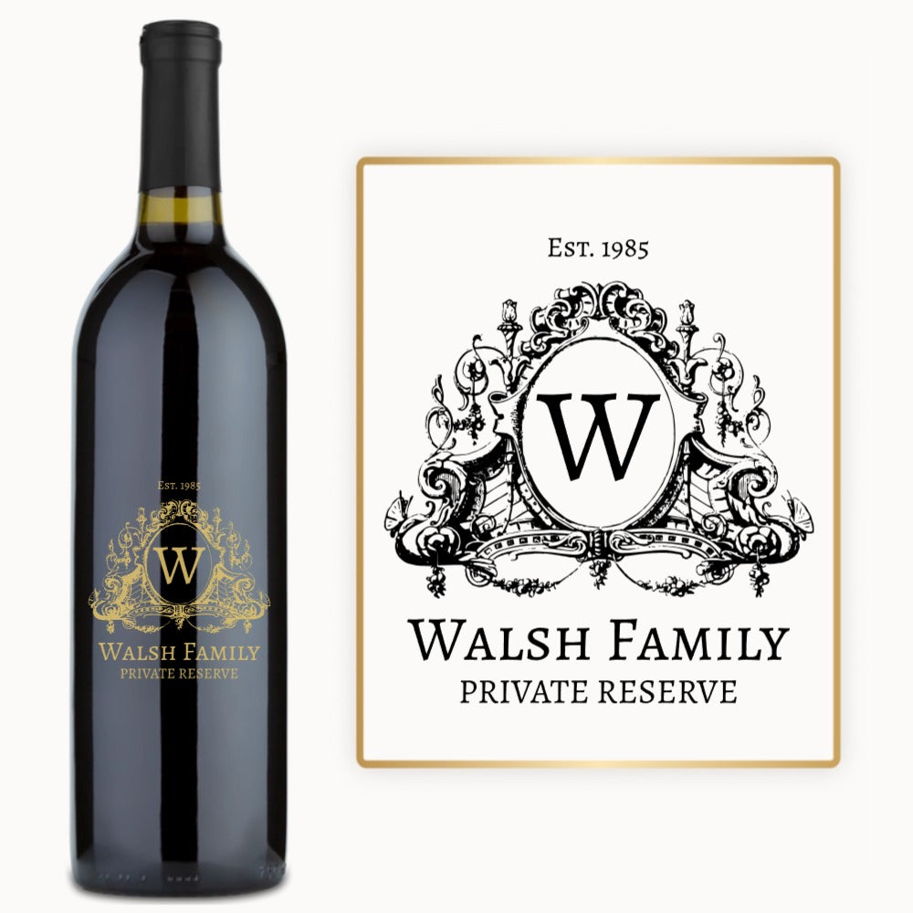 Private Reserve Monogram Engraved Wine