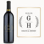 Laurel Monogram – Custom Engraved Wine