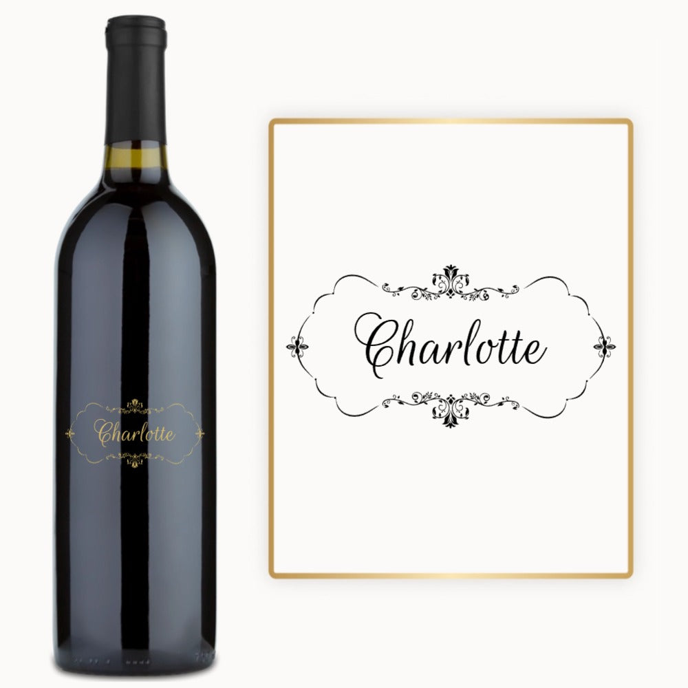 Decorative Monogram Frame – Custom Engraved Wine