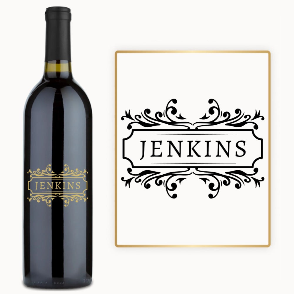 Classic Nameplate – Engraved Wine