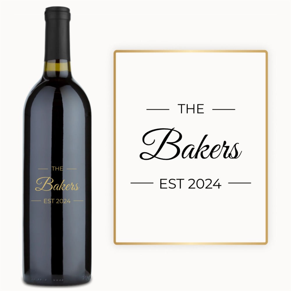 Family Estate – Custom Engraved Wine