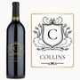 Heritage Shield Monogram – Custom Engraved Wine