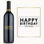 Happy Birthday Script – Custom Engraved Wine