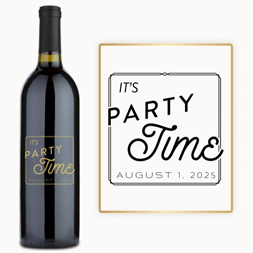 Party Time – Custom Engraved Wine
