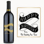 Happy Birthday Scroll – Custom Engraved Wine