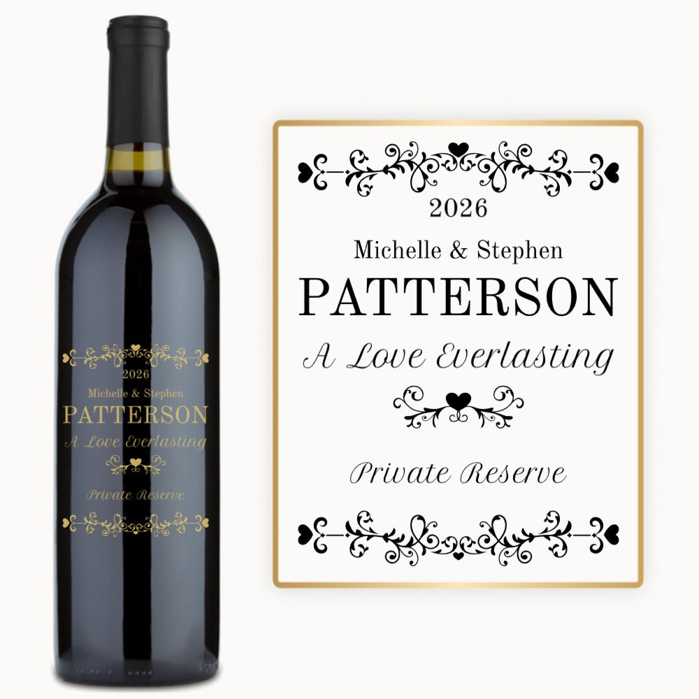 Heart Vines – Custom Engraved Wine