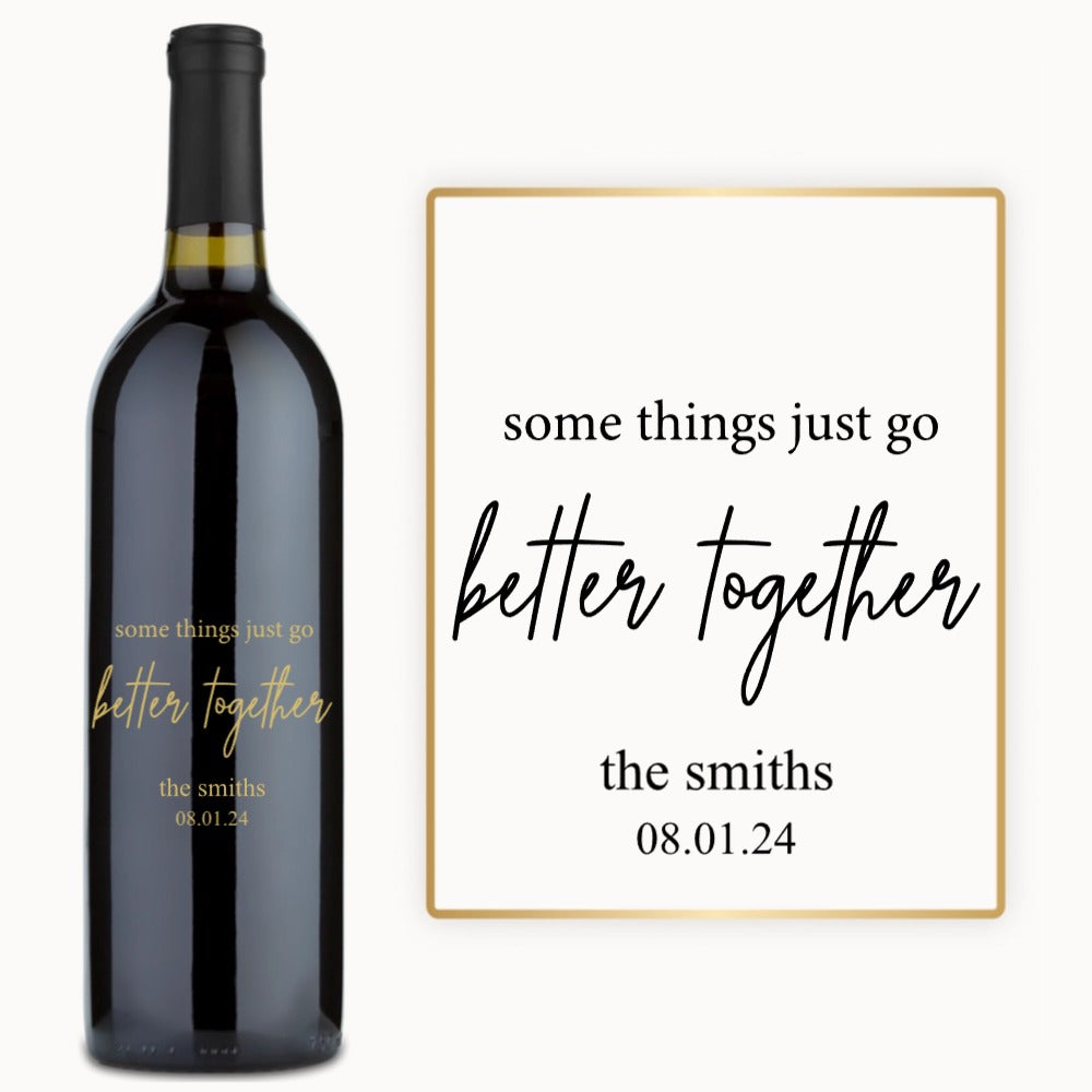 Better Together – Custom Engraved Wine