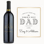 World’s Best Dad – Custom Engraved Wine