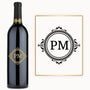 Circle Monogram Initial – Custom Engraved Wine