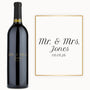 Mr. & Mrs. Script – Engraved Wedding Wine