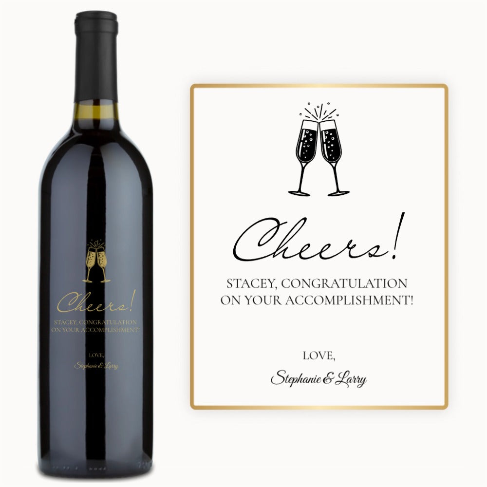 Celebration Cheers – Custom Engraved Wine
