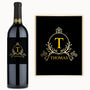 Gold Crest Monogram – Custom Label Wine