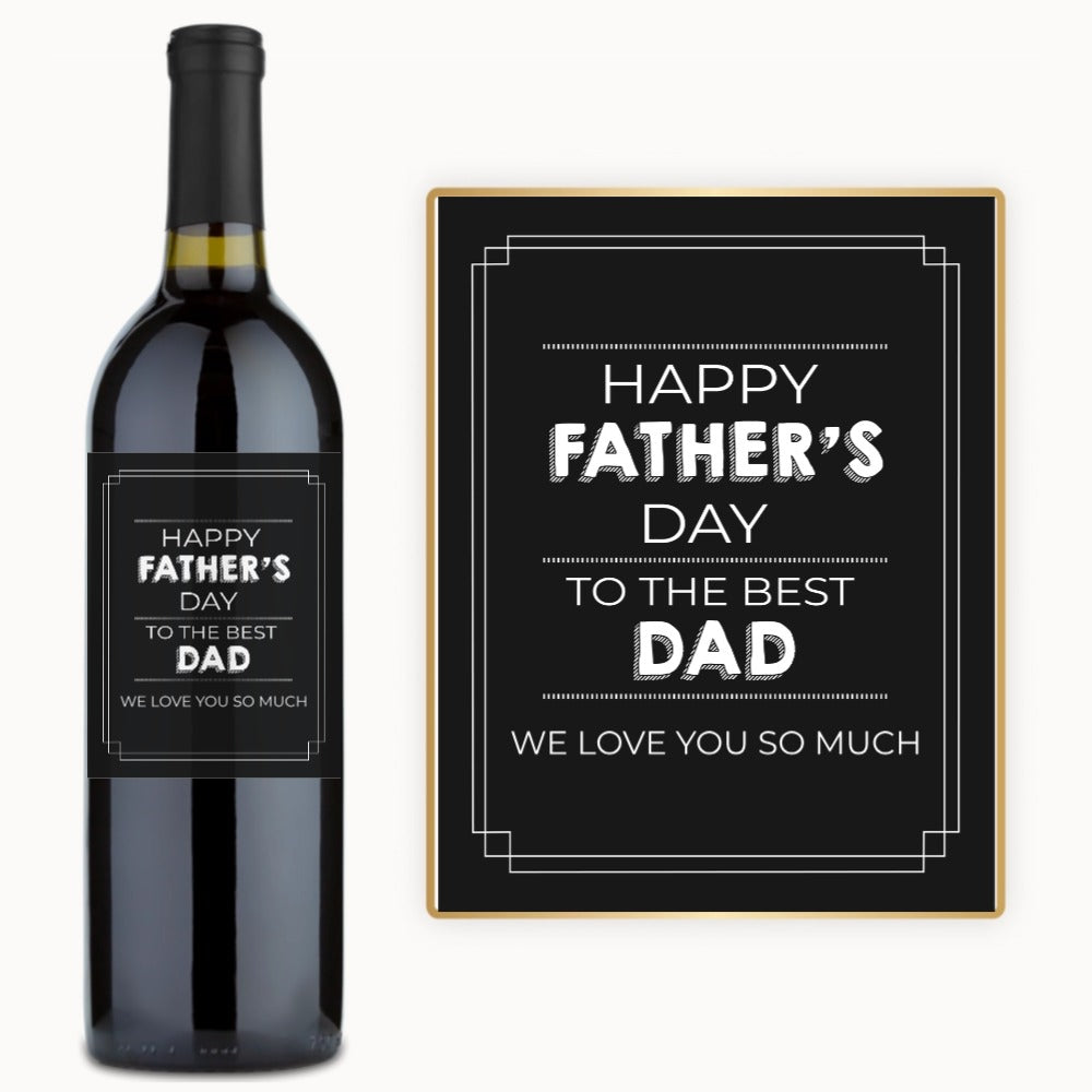 Best Dad Father’s Day – Custom Label Wine