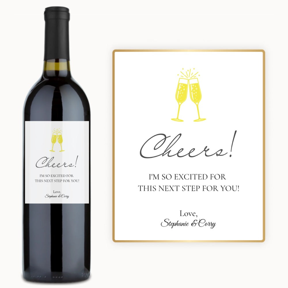 Cheers Flutes – Custom Label Wine