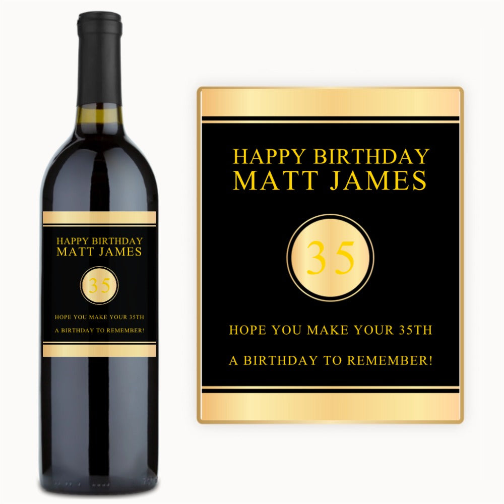 Golden Milestone – Custom Label Wine