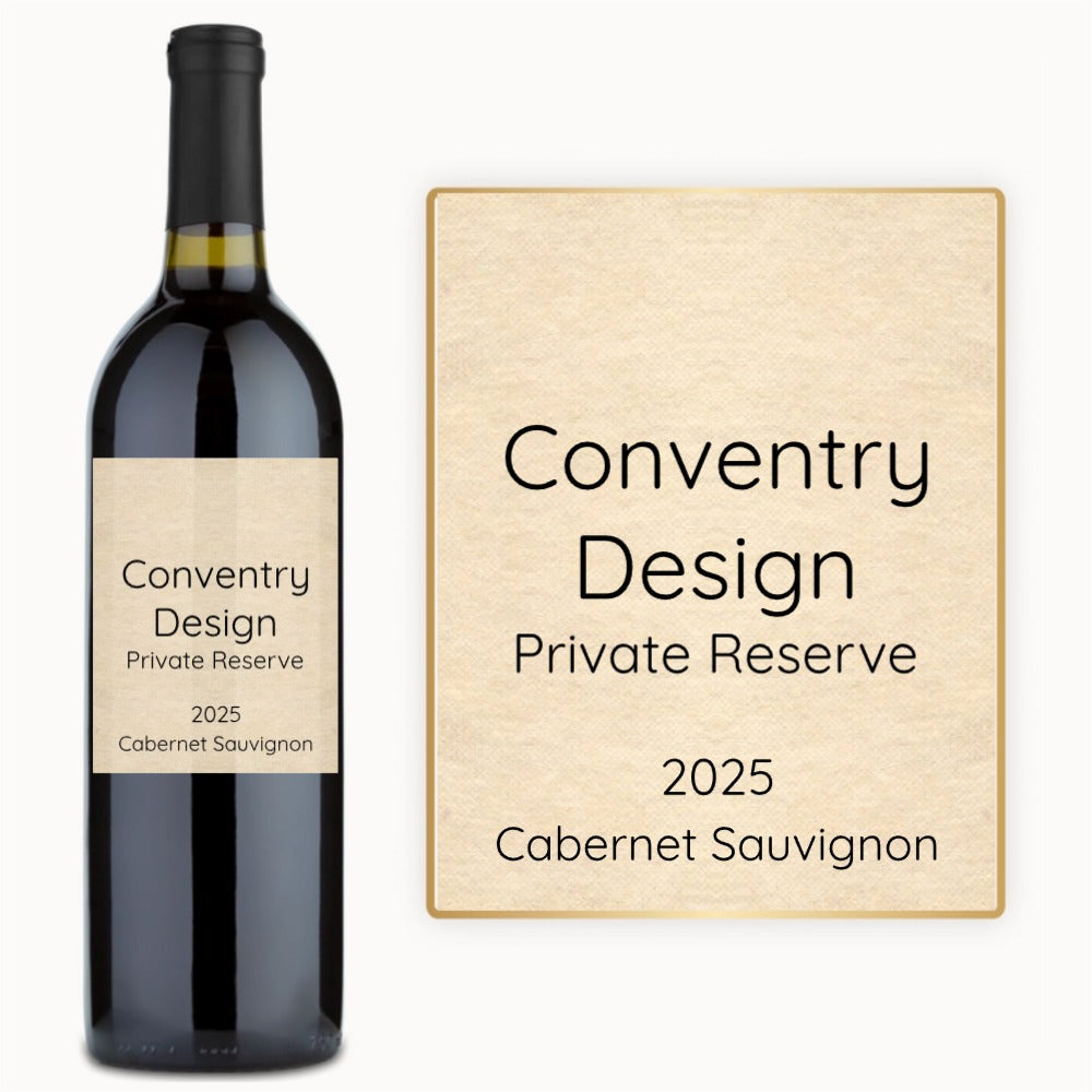 Classic Text Label – Custom Label Wine
