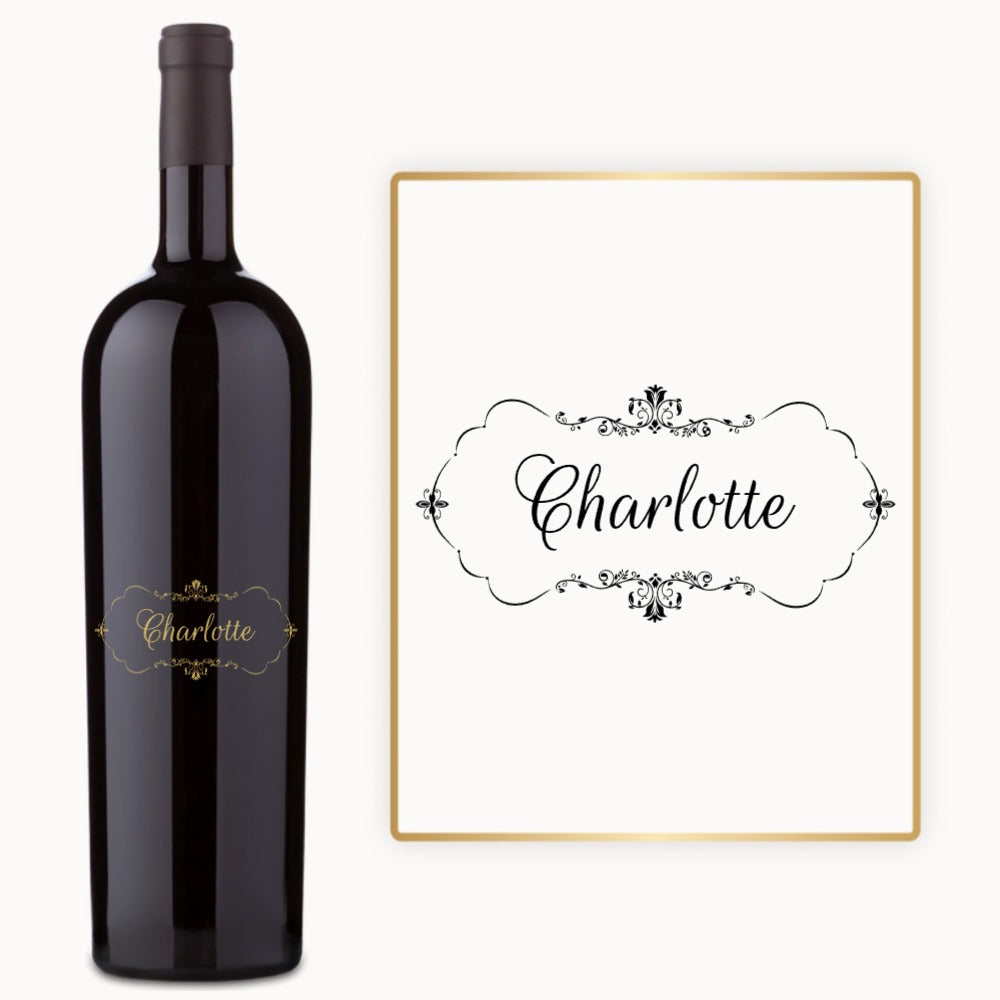 Decorative Monogram Frame – Custom Engraved Wine