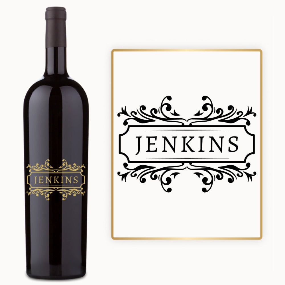 Classic Nameplate – Engraved Wine