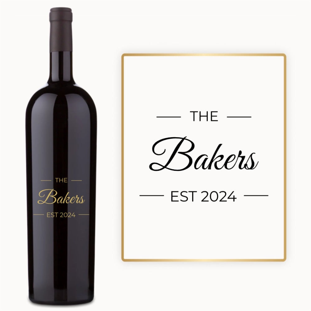 Family Estate – Custom Engraved Wine