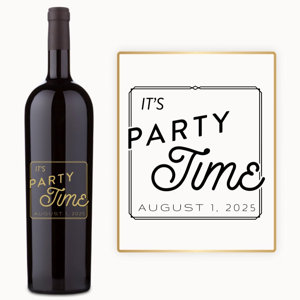 Party Time – Custom Engraved Wine