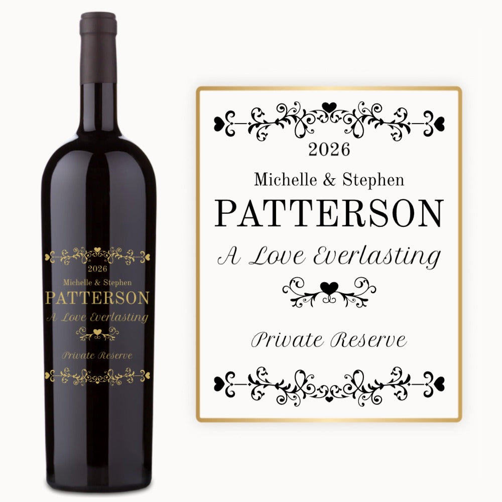 Heart Vines – Custom Engraved Wine