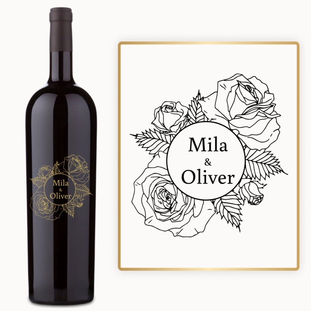 Rose Bouquet Names – Custom Engraved Wine