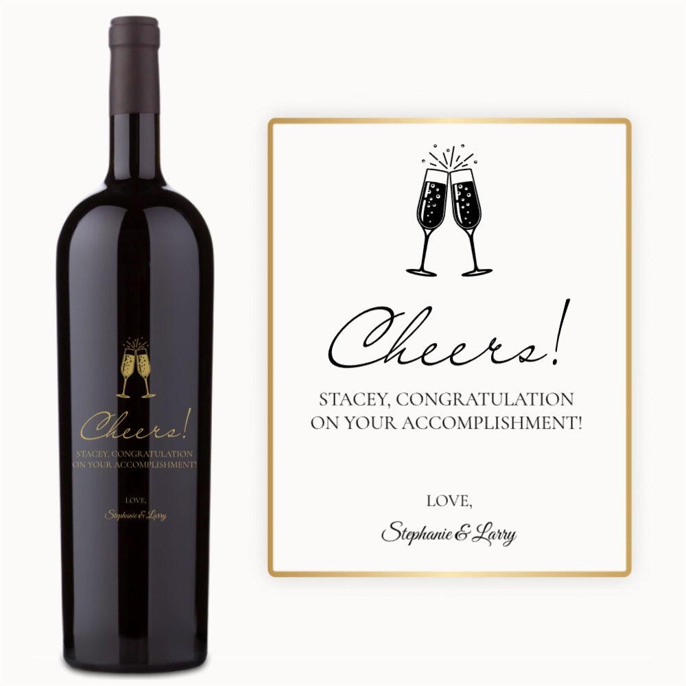 Celebration Cheers – Custom Engraved Wine
