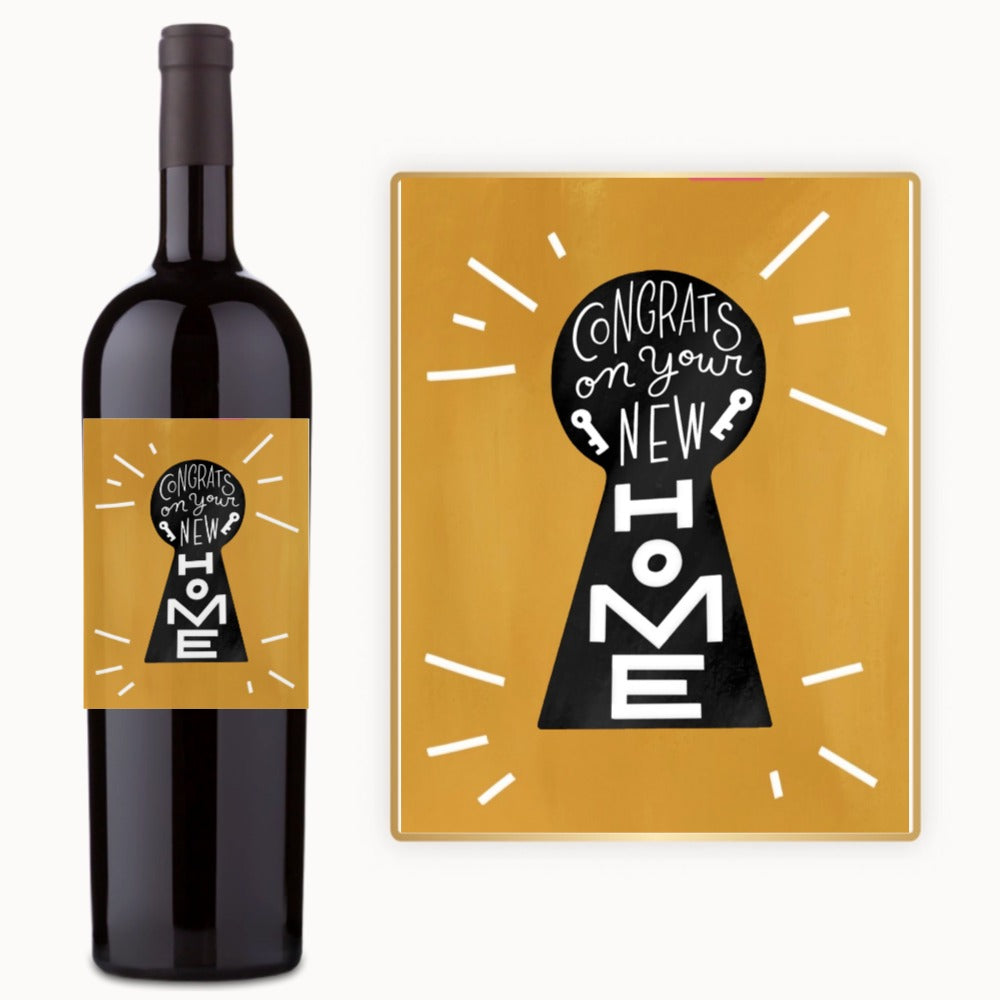 New Home Keyhole – Custom Label Wine