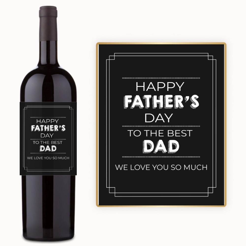 Best Dad Father’s Day – Custom Label Wine