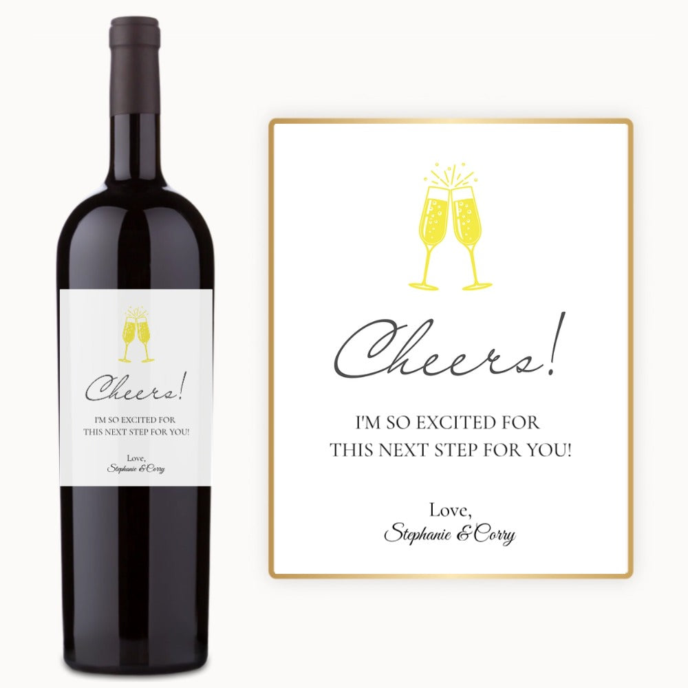 Cheers Flutes – Custom Label Wine