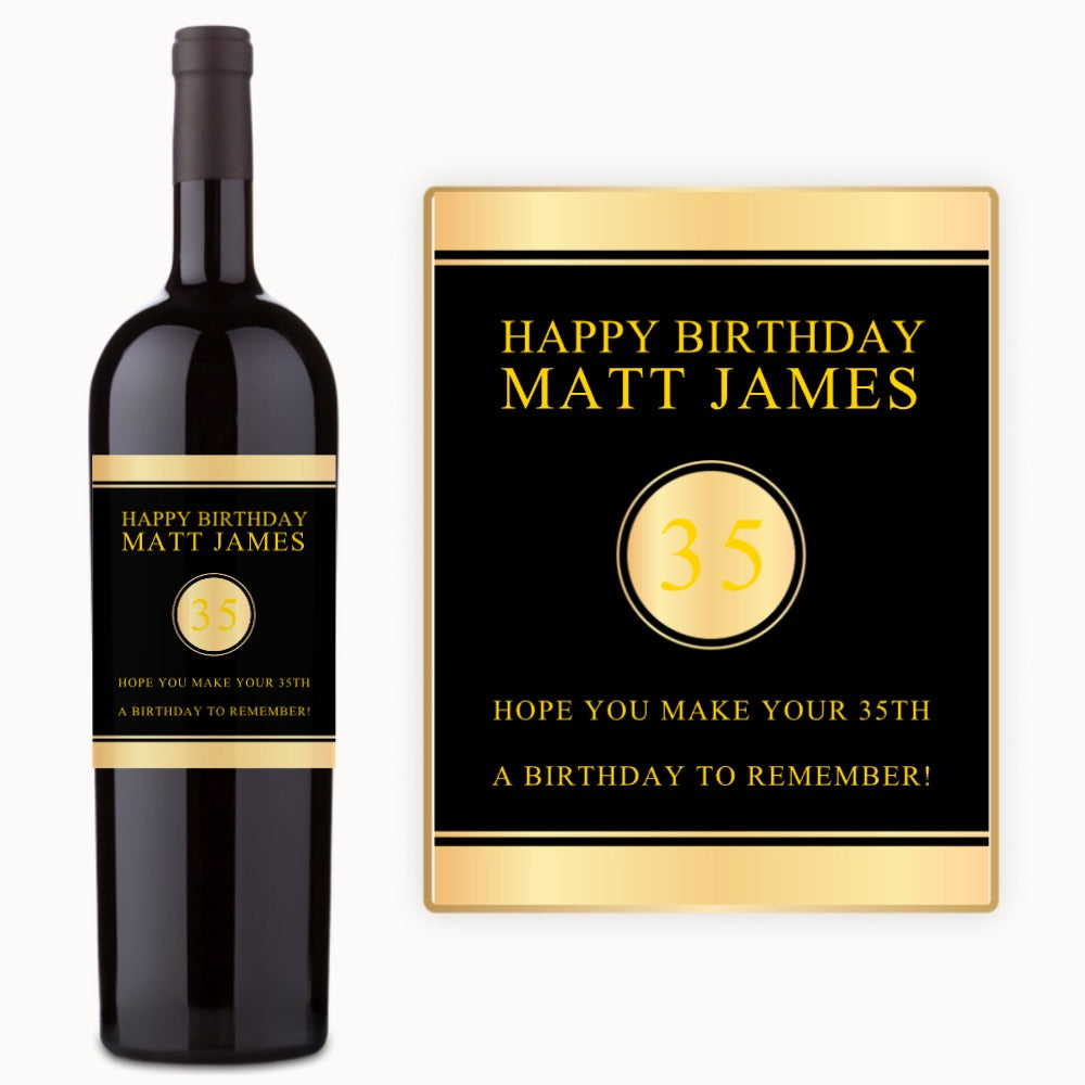 Golden Milestone – Custom Label Wine