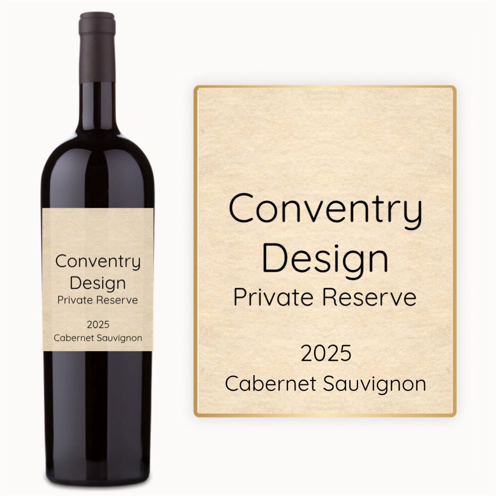Classic Text Label – Custom Label Wine
