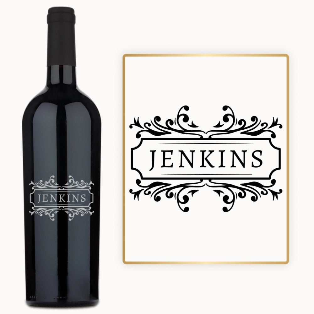 Classic Nameplate – Engraved Wine