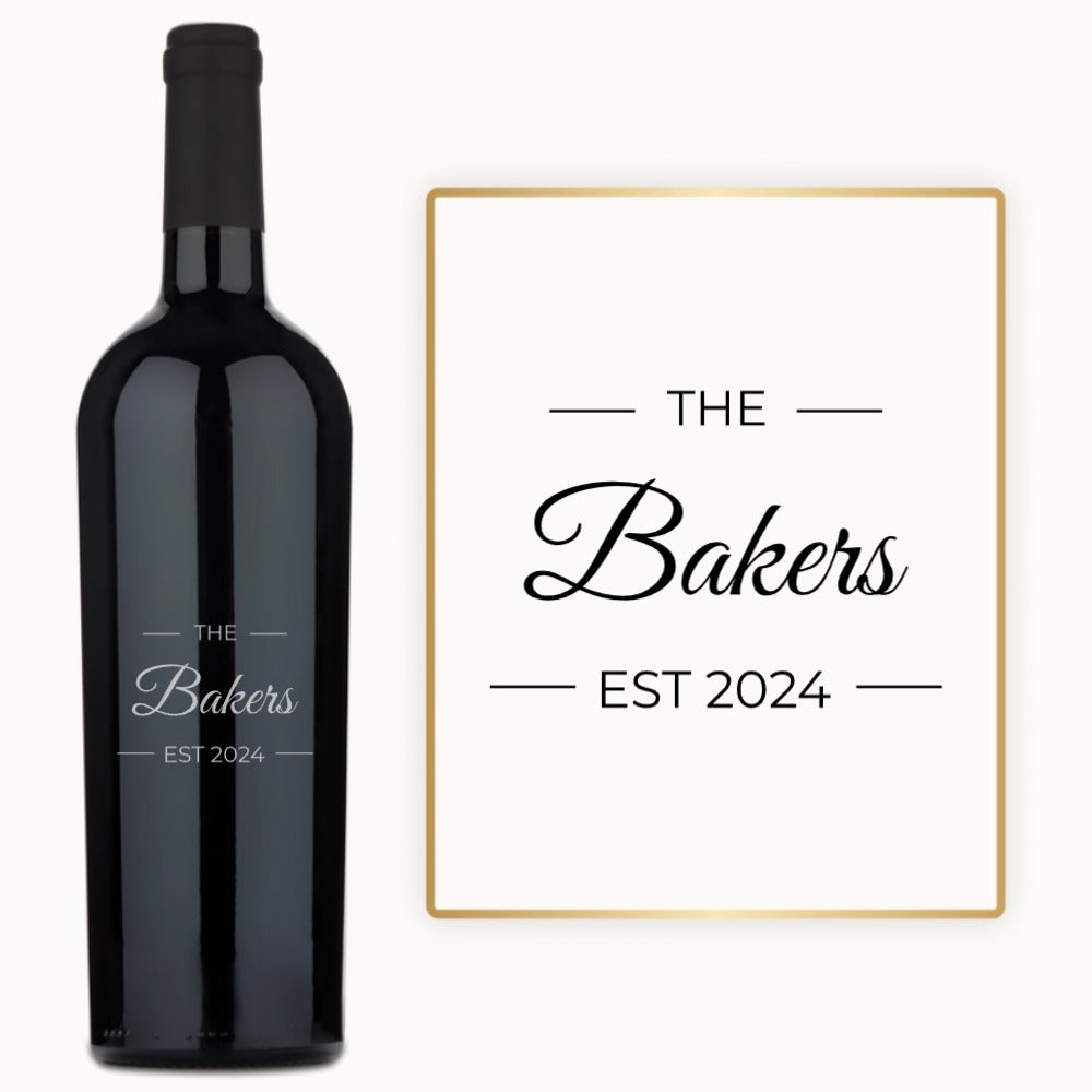 Family Estate – Custom Engraved Wine