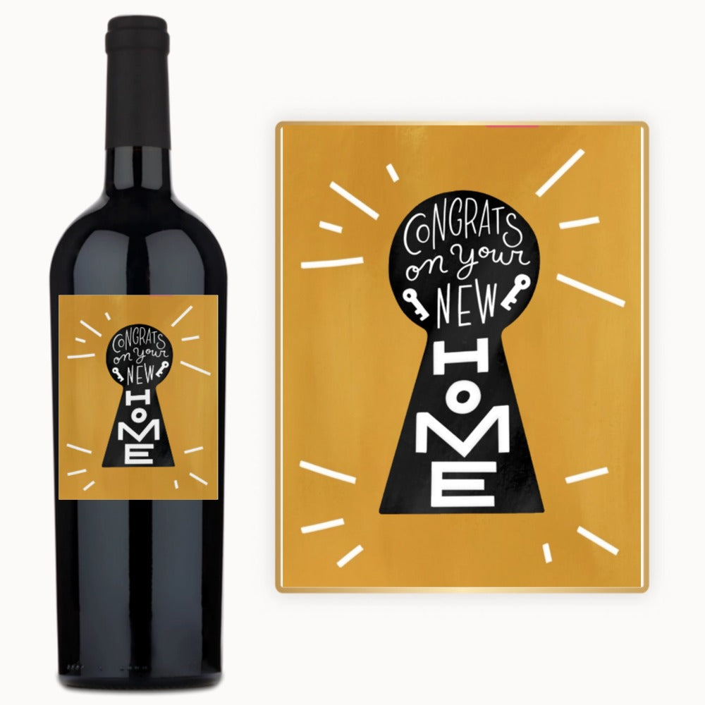 New Home Keyhole – Custom Label Wine