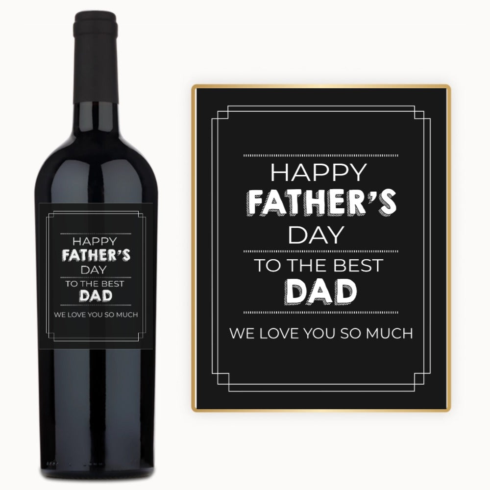 Best Dad Father’s Day – Custom Label Wine