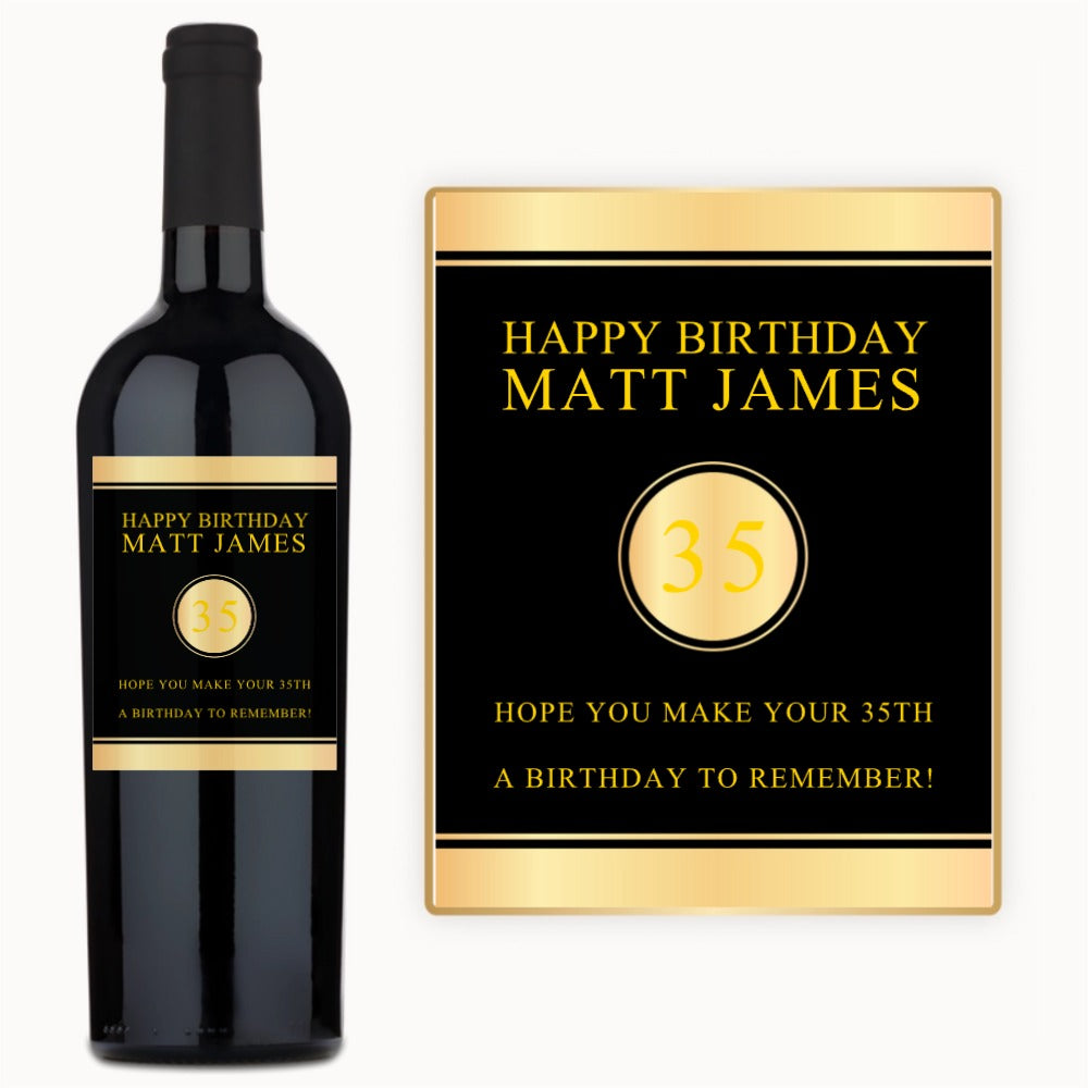 Golden Milestone – Custom Label Wine