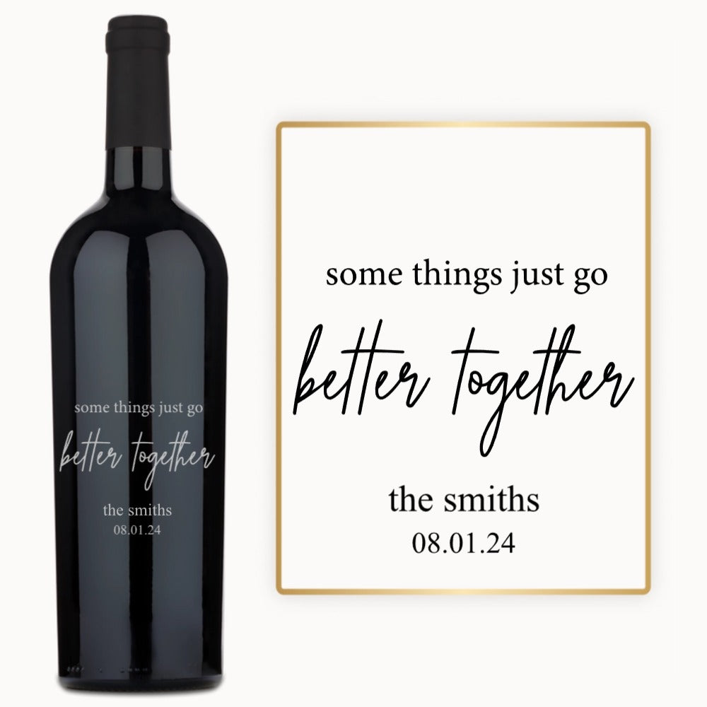 Better Together – Custom Engraved Wine