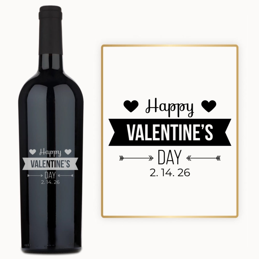 Happy Valentine’s Day – Custom Engraved Wine