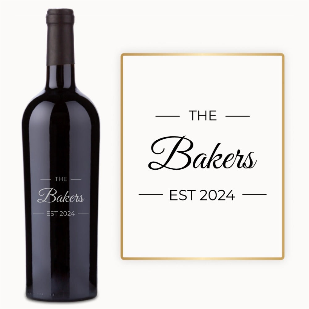 Family Estate – Custom Engraved Wine