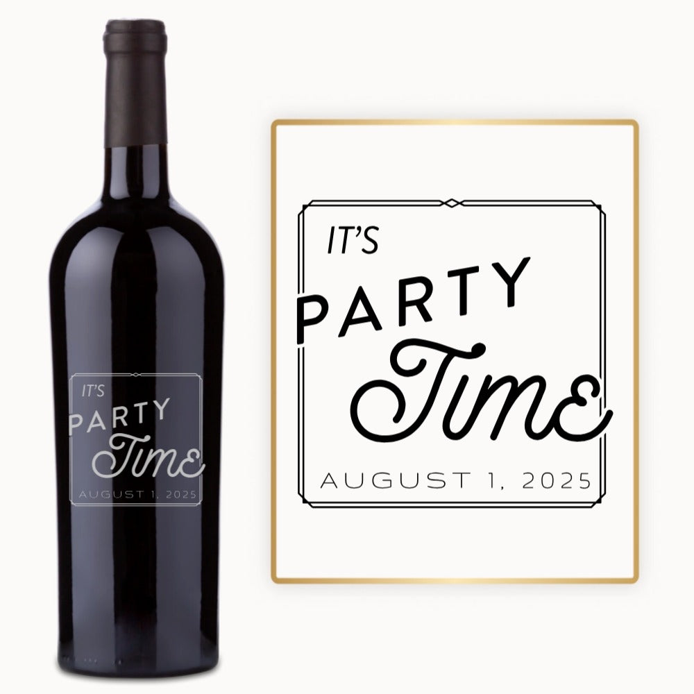 Party Time – Custom Engraved Wine