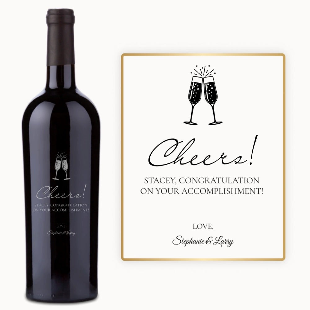 Celebration Cheers – Custom Engraved Wine